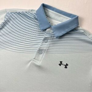 Under Armour Blue Performance Polo Shirt Mens Large